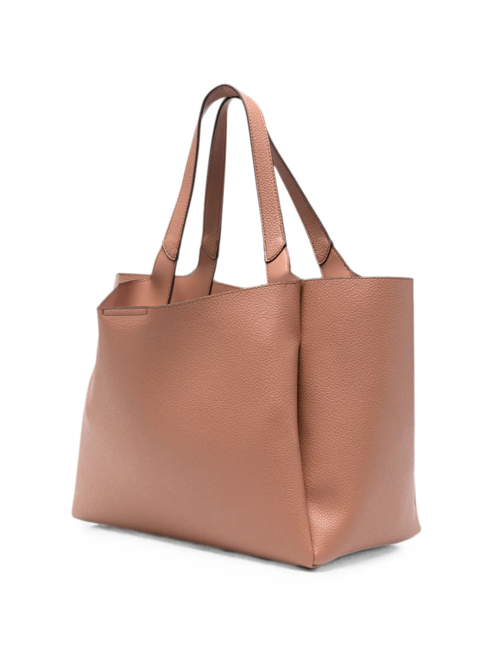 DKNY Etta schoudertas met logoplakkaat Beige