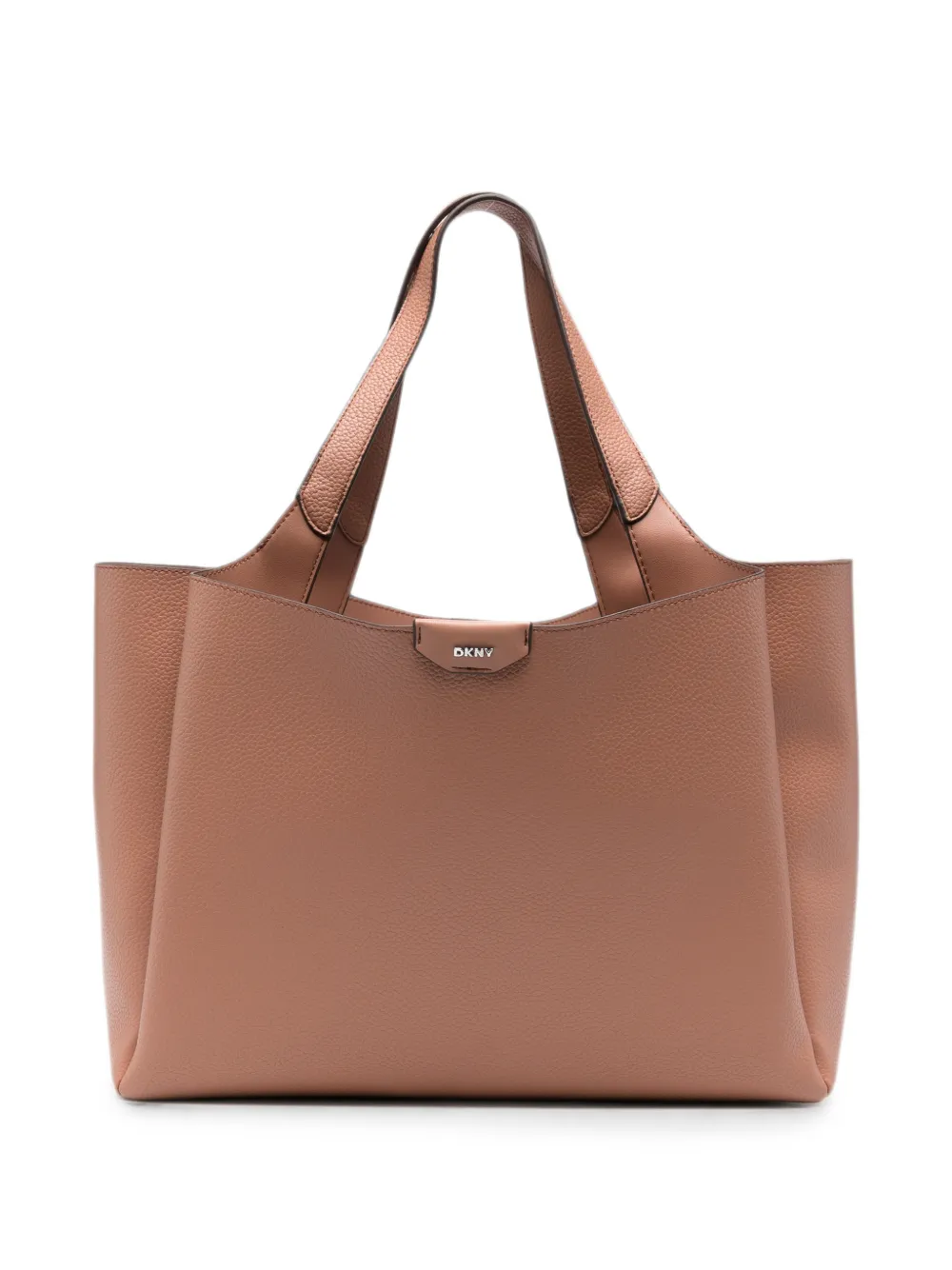 DKNY Etta logo-plaque shoulder bag - Toni neutri