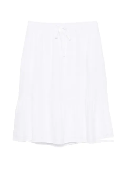 DKNY falda midi a capas con cordones