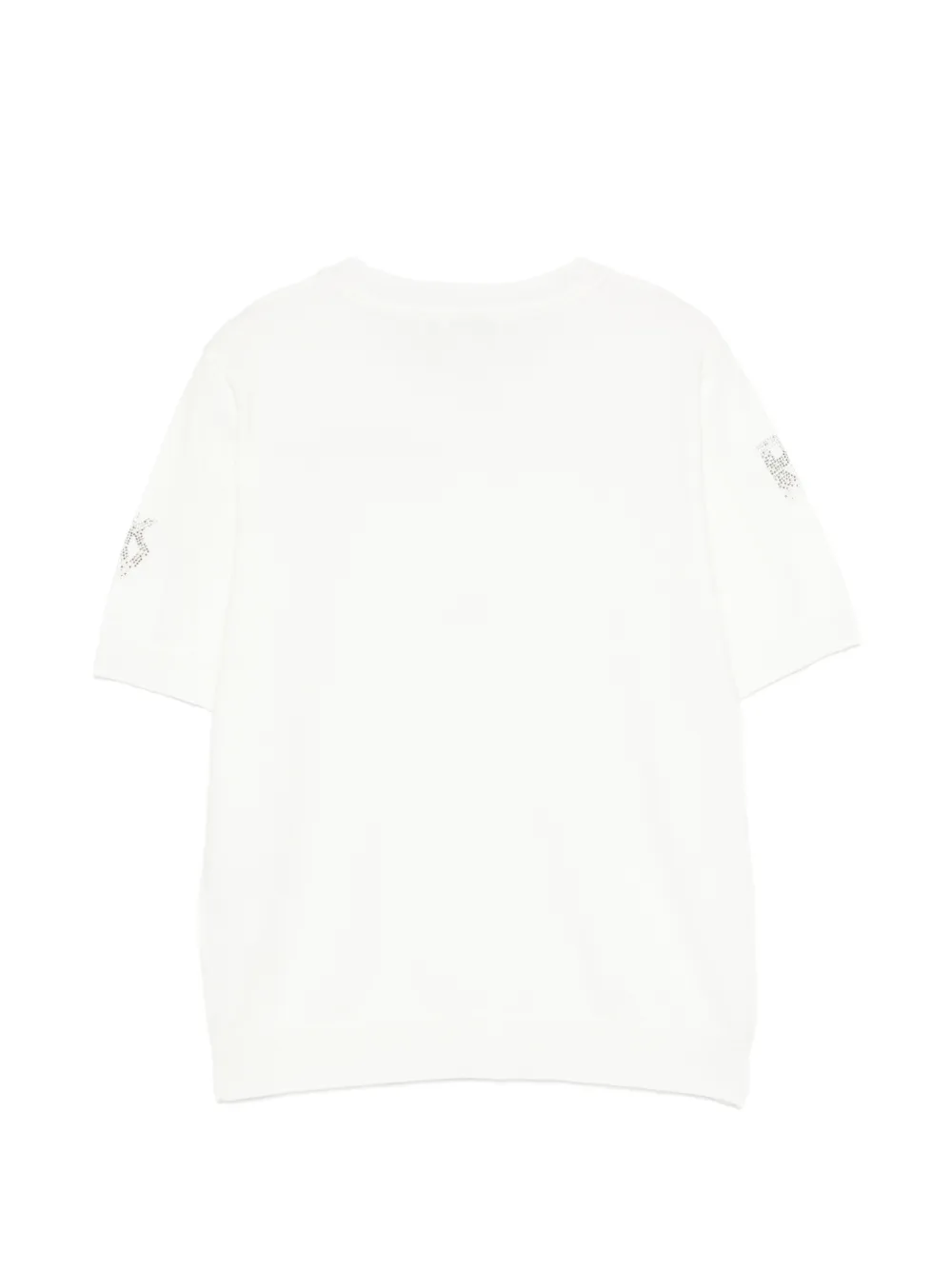 DKNY T-shirt verfraaid met kristallen Beige