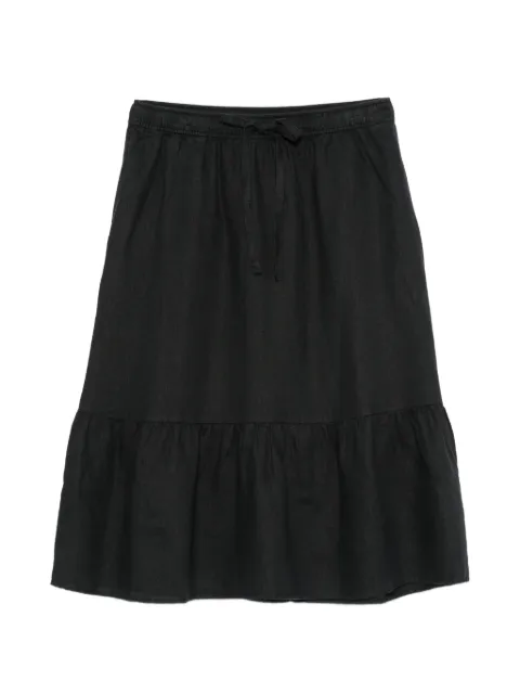 DKNY falda midi con volantes y cordones en la pretina
