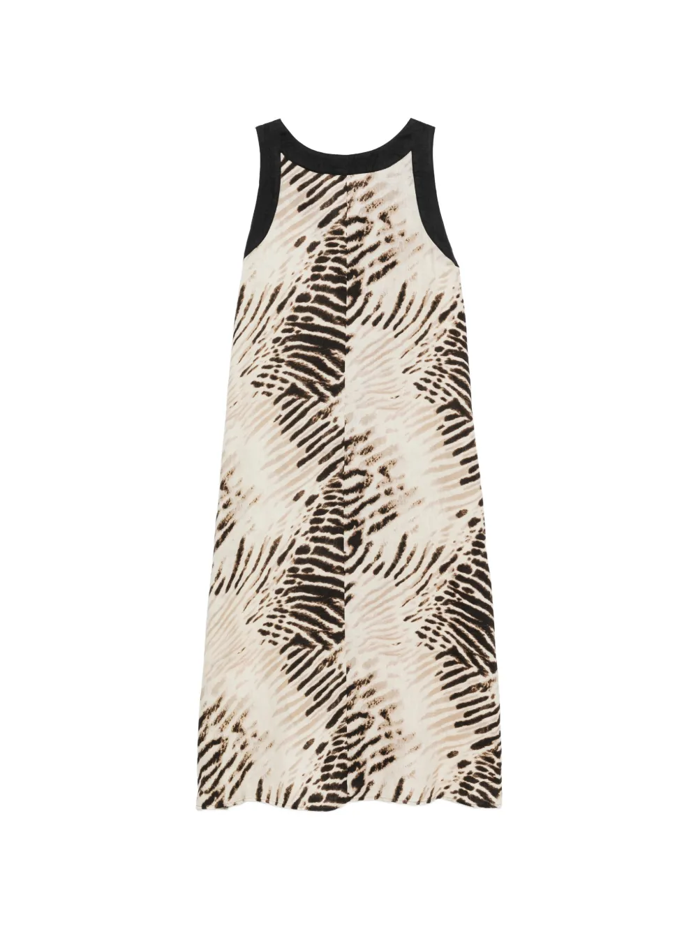 DKNY Jurk met dierenprint Beige