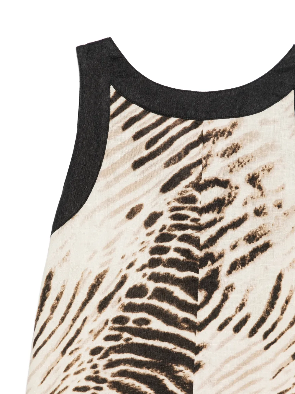 DKNY Jurk met dierenprint Beige