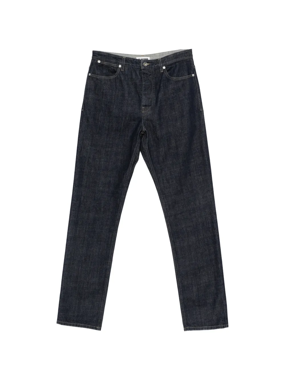 Jil Sander Jeans con applicazione logo - Blu