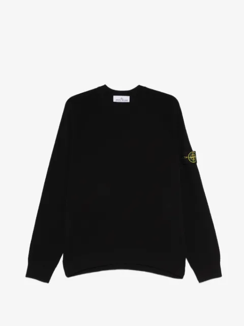Stone Island 5100020 light raw hand organic cotton loose-fit crewneck jumper with raglan sleeves