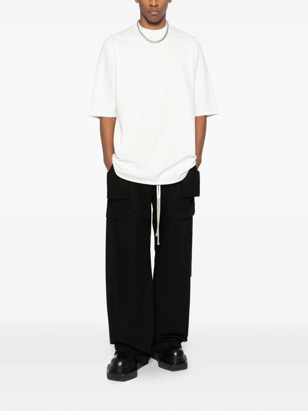 Rick Owens DRKSHDW T-shirt met ronde hals Wit