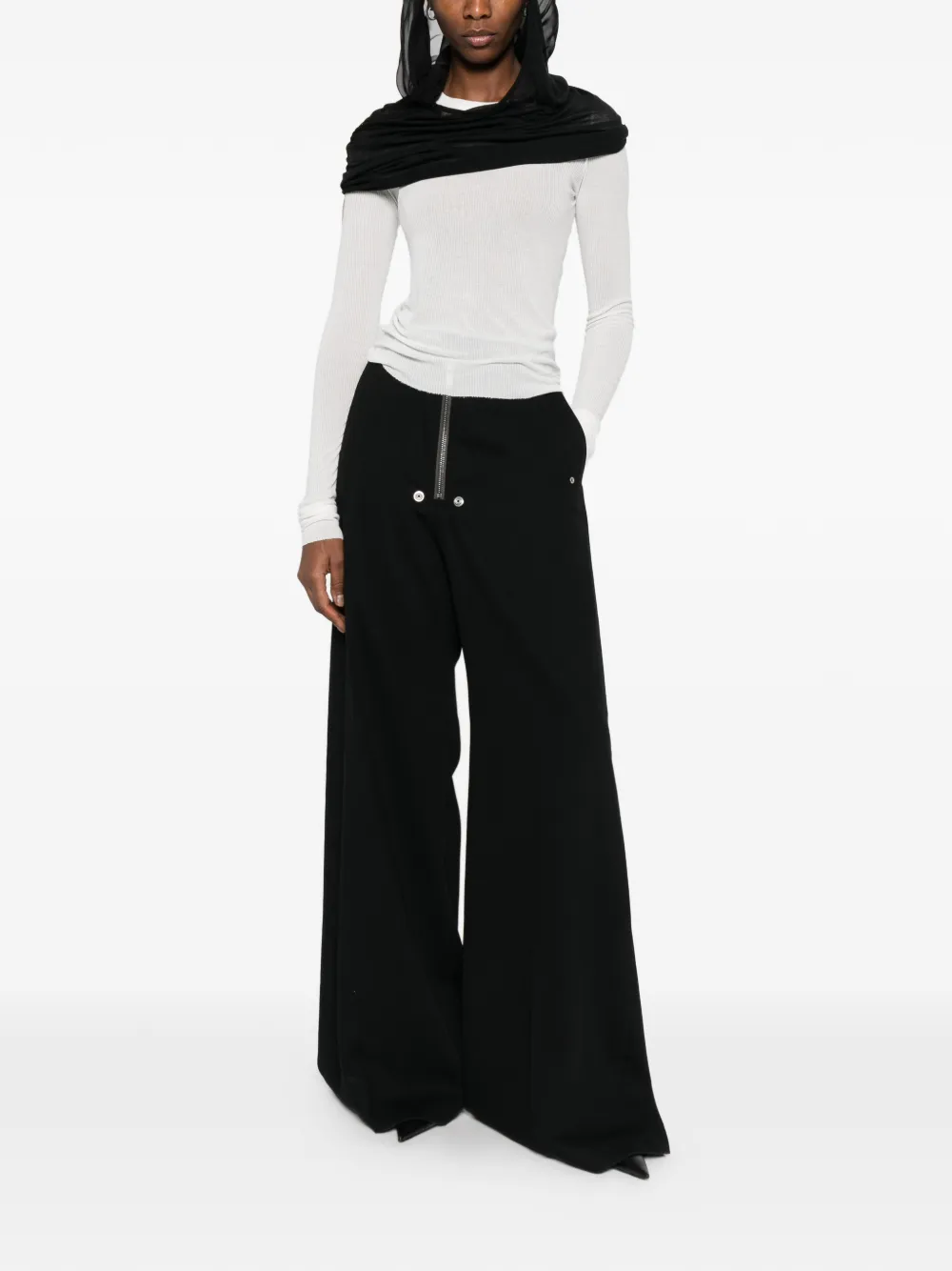 Rick Owens Broek met rits Zwart