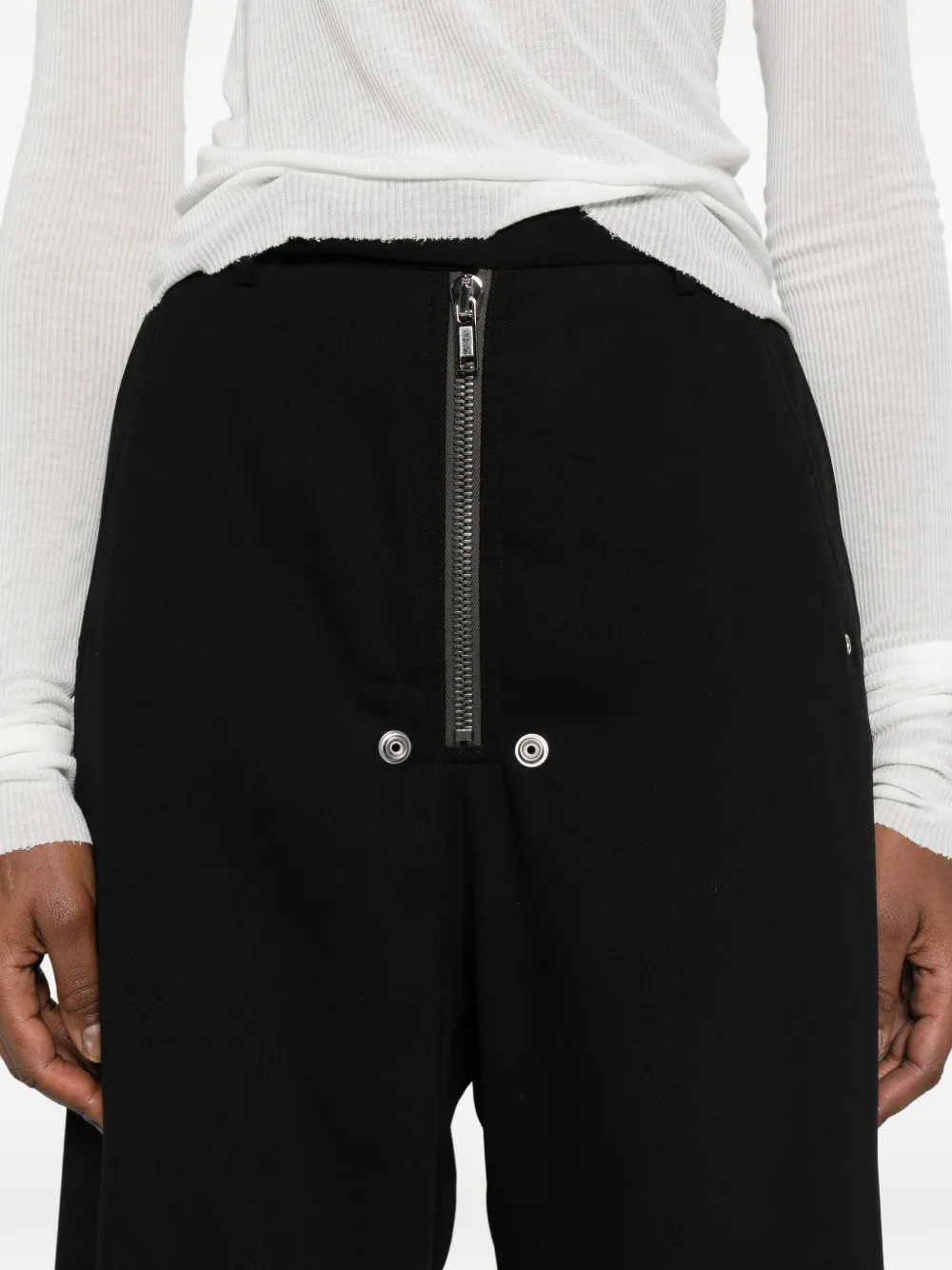 Rick Owens Broek met rits Zwart