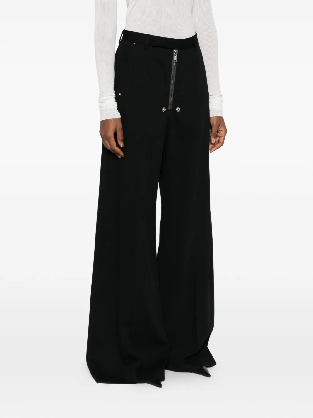 Rick Owens Broek met rits Zwart