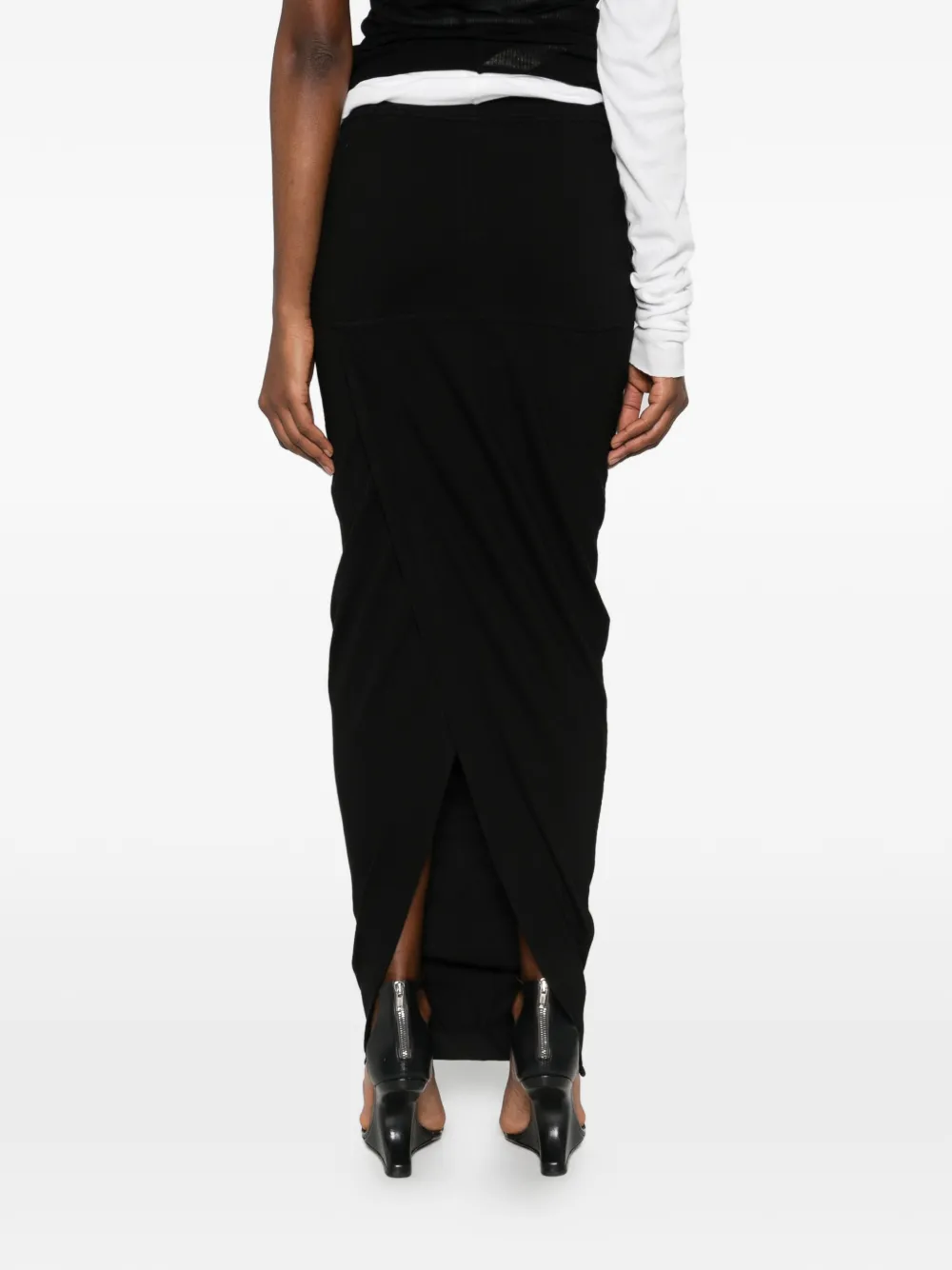 Rick Owens DRKSHDW Pillar maxi-rok Zwart