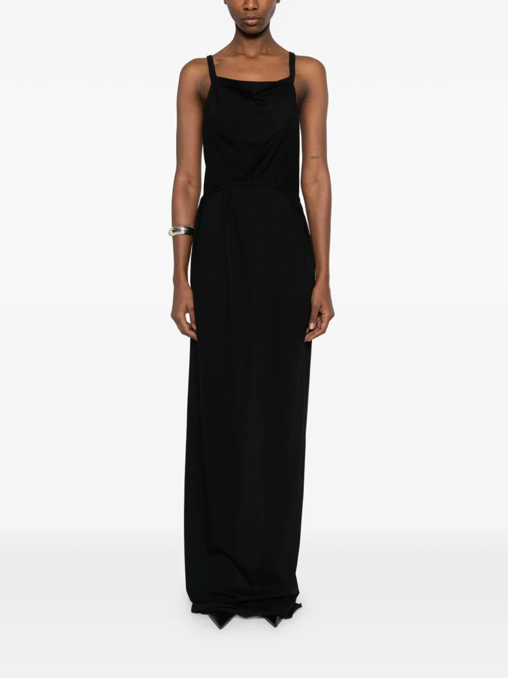 Rick Owens Mouwloze maxi-jurk Zwart