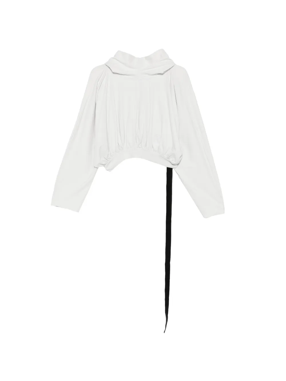 Rick Owens DRKSHDW cropped hoodie - Toni neutri