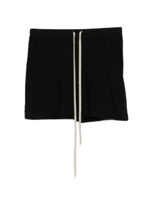 Rick Owens DRKSHDW Fog Boxer Drawstring Shorts | White | FARFETCH AO
