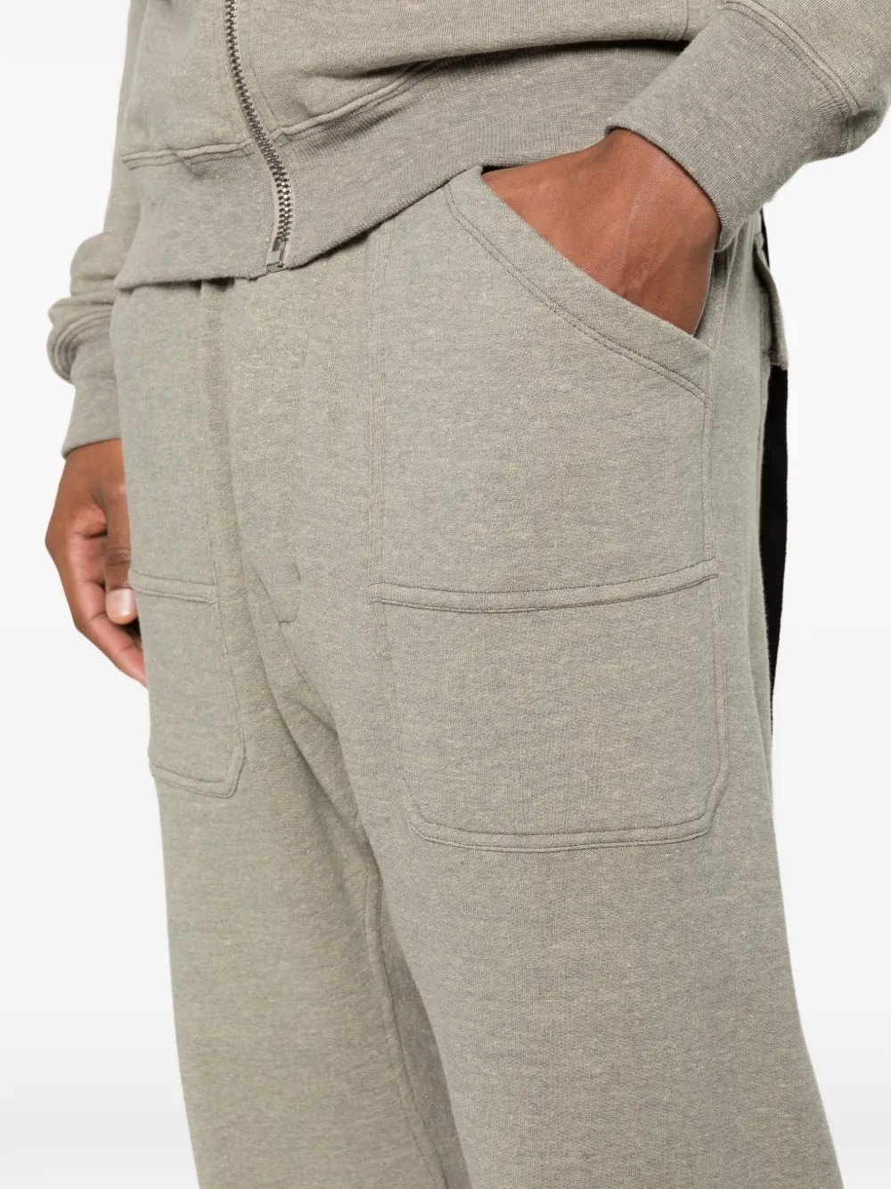 Rick Owens DRKSHDW Classic cargo trainingsbroek met trekkoord Grijs