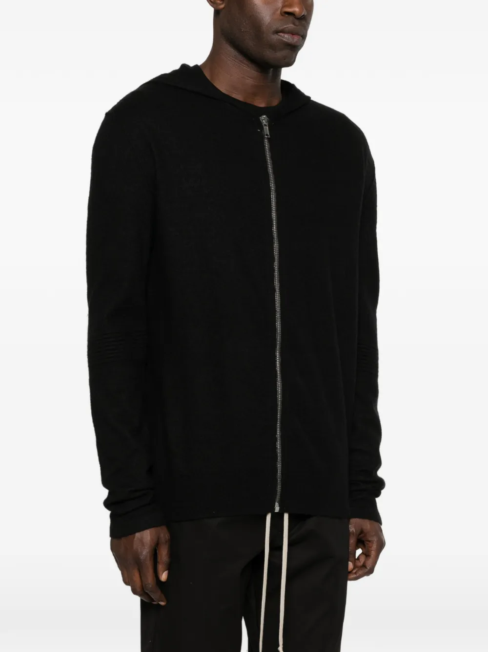 Rick Owens Hoodie met rits Zwart