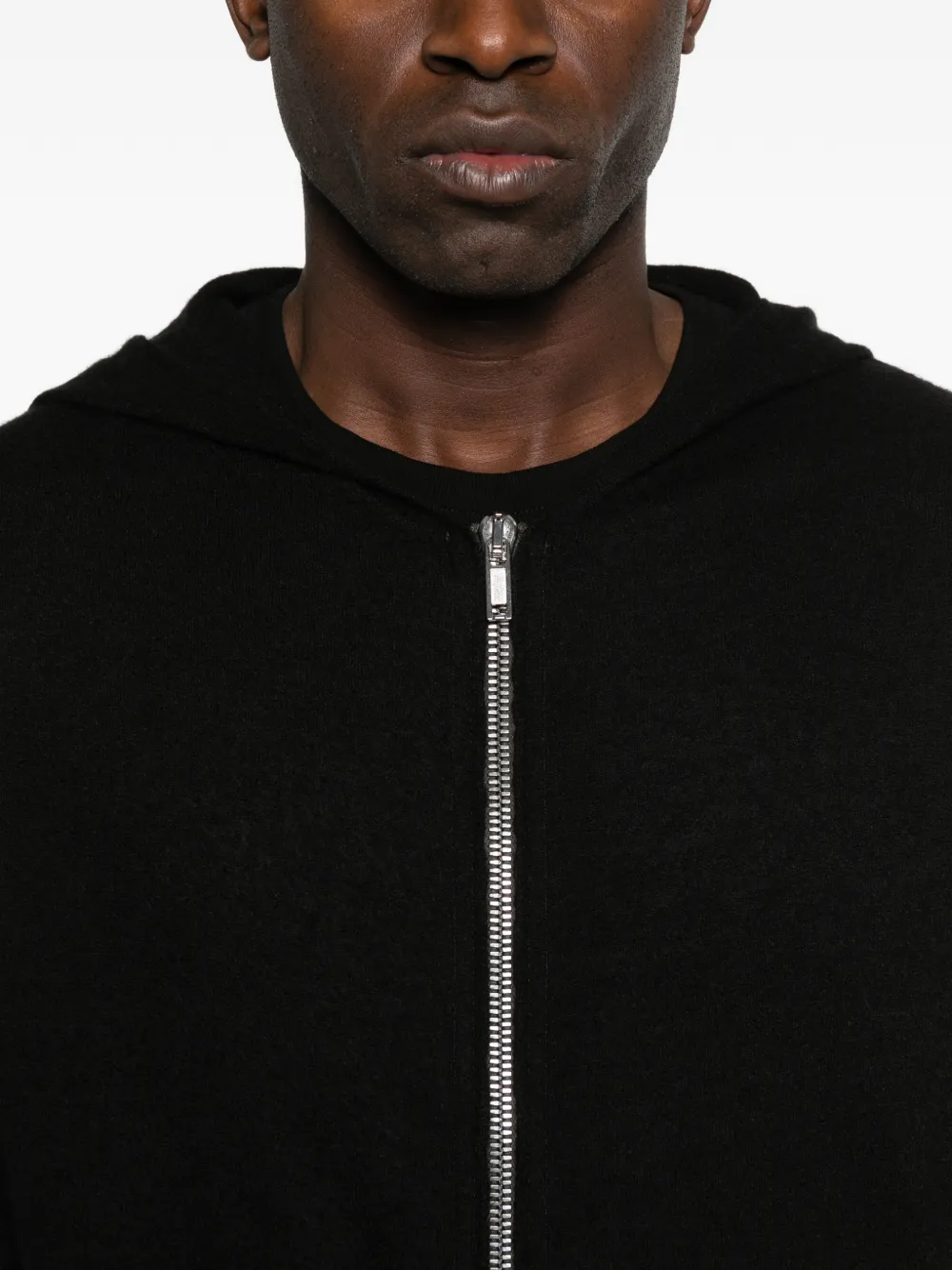 Rick Owens Hoodie met rits Zwart