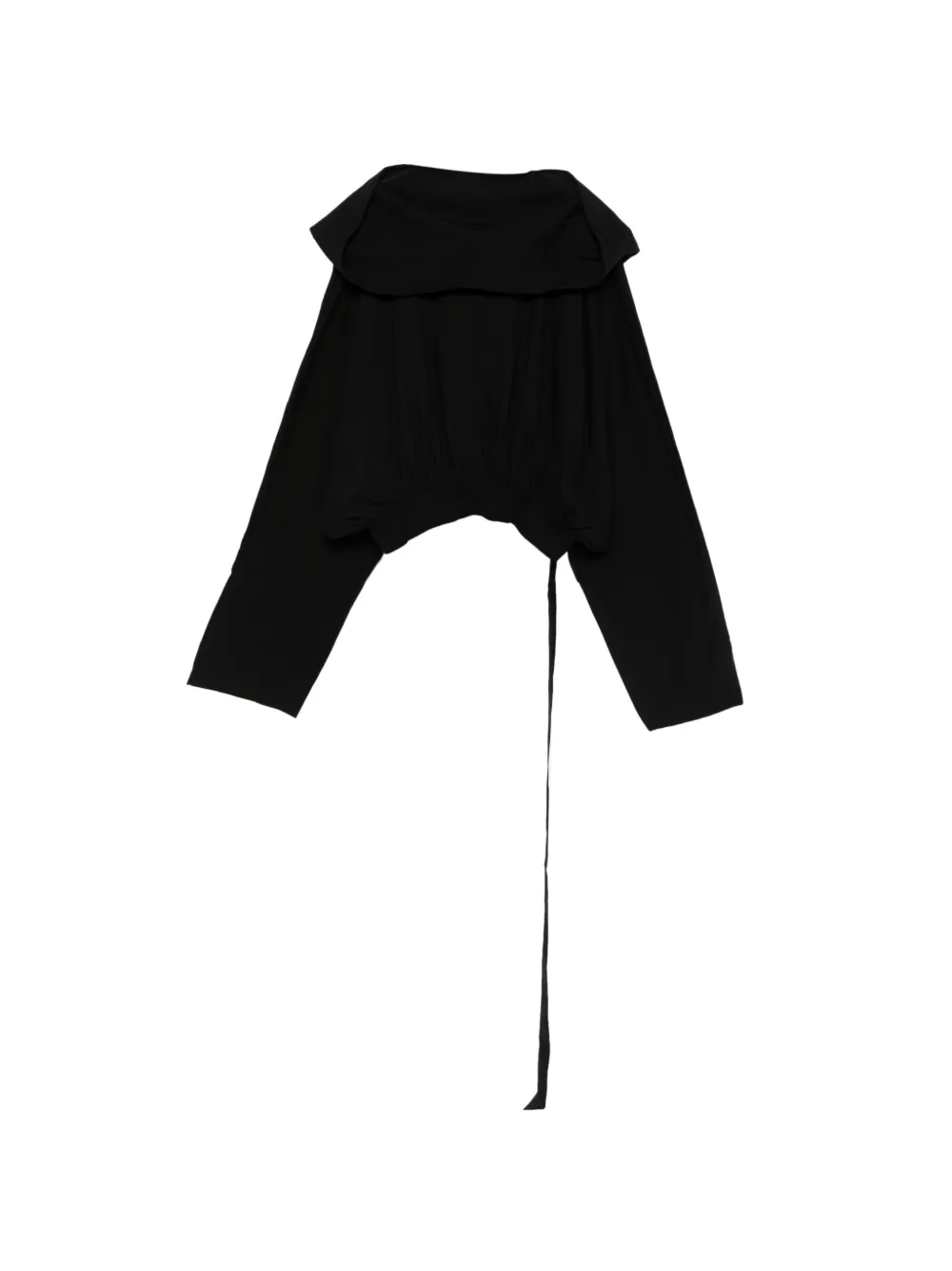 Rick Owens DRKSHDW cropped-style hoodie - Nero