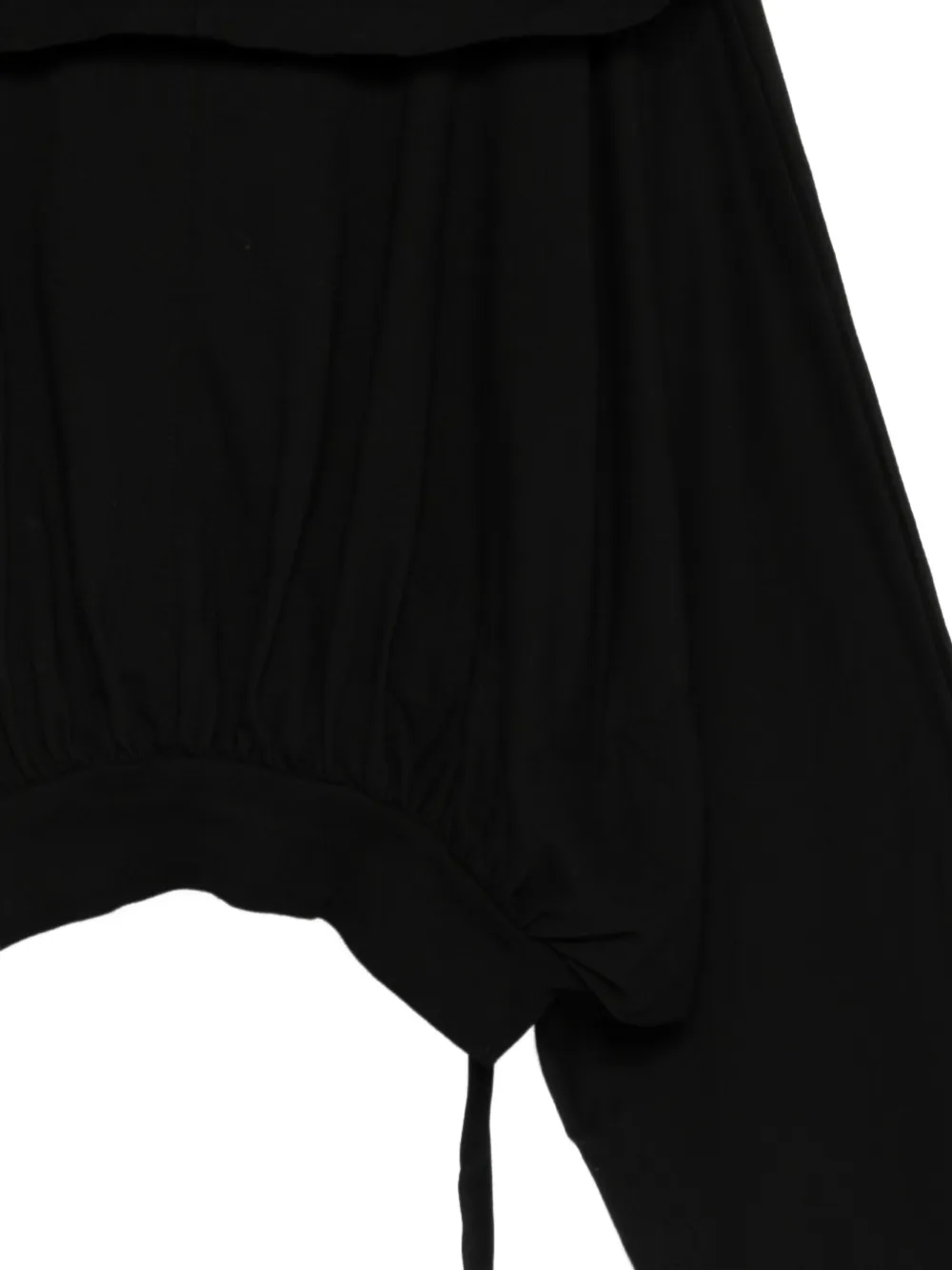 Rick Owens DRKSHDW Cropped hoodie Zwart