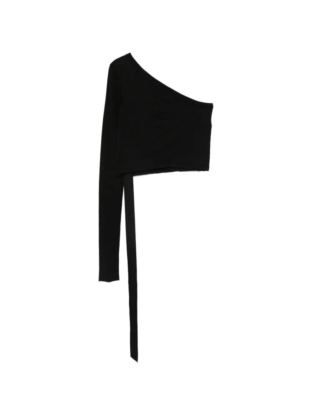 Rick Owens DRKSHDW Top met asymmetrische mouwen Zwart