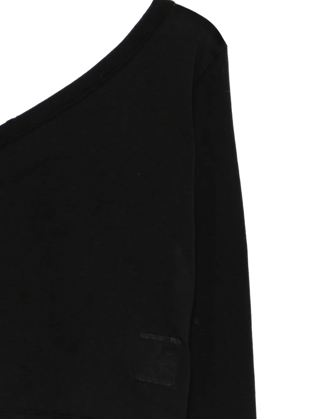 Rick Owens DRKSHDW Top met asymmetrische mouwen Zwart