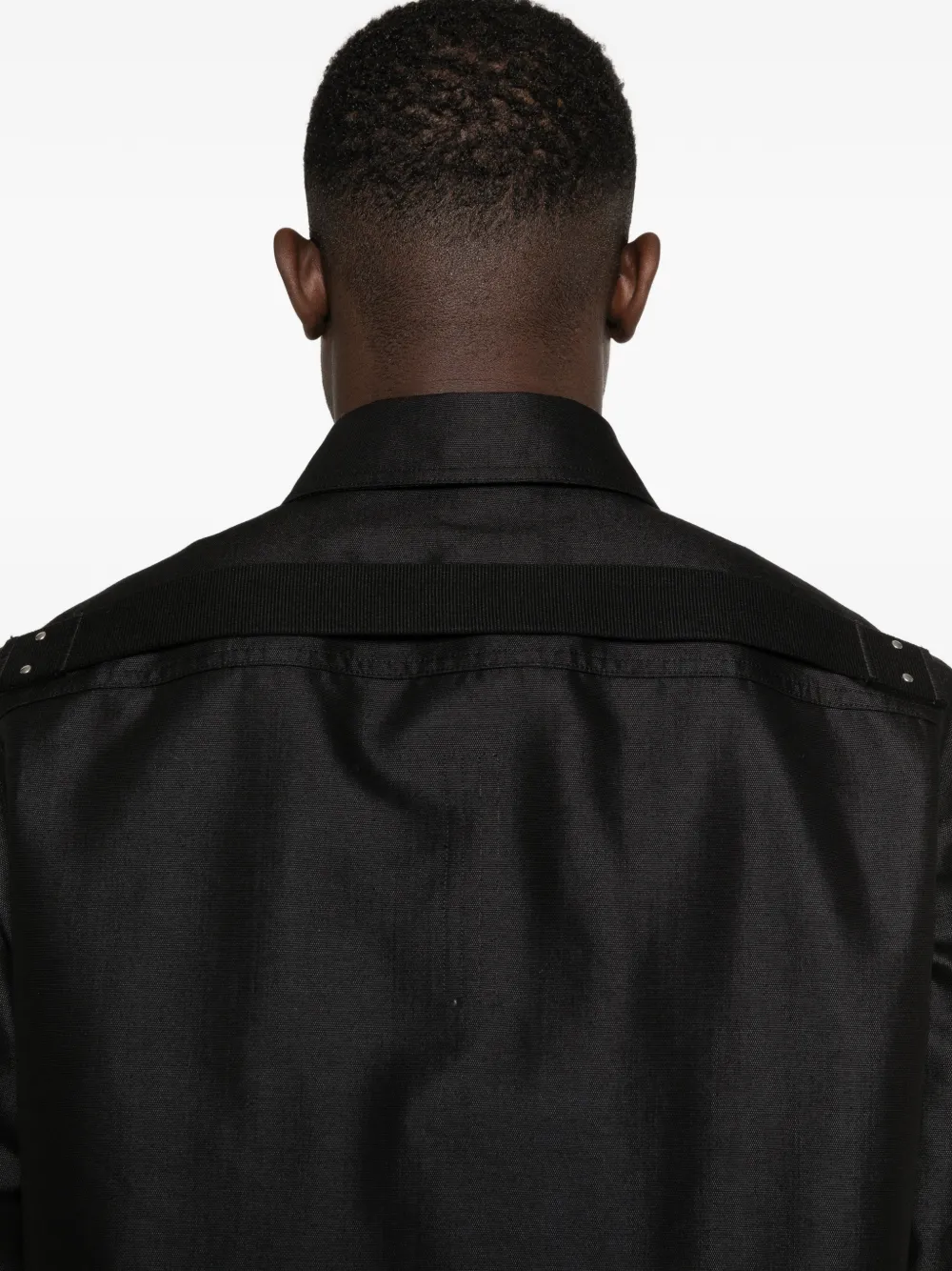 Rick Owens Jack met borstzak en knopen Zwart
