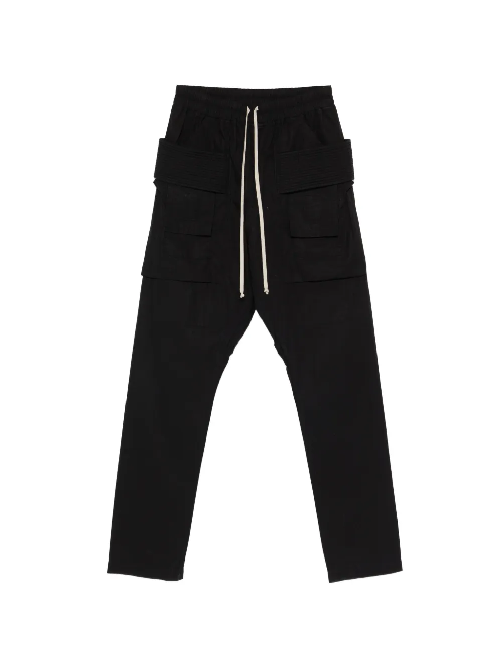 Rick Owens DRKSHDW drawstring cotton trousers - Nero