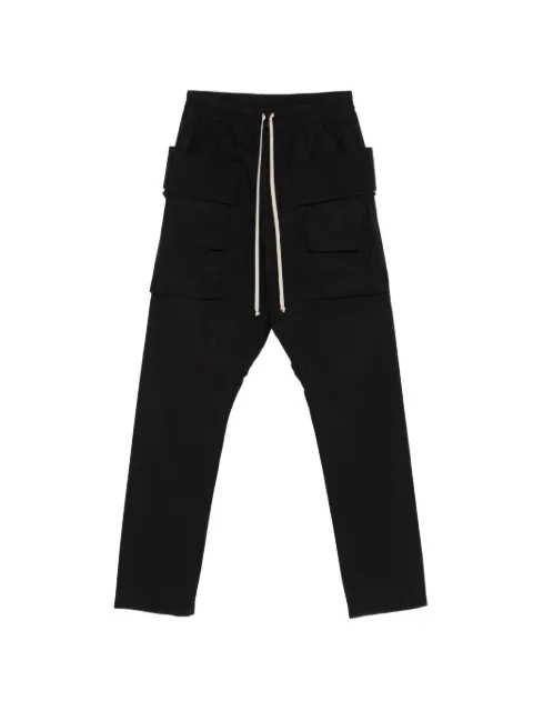 Rick Owens DRKSHDW pantalon en coton à lien de resserrage