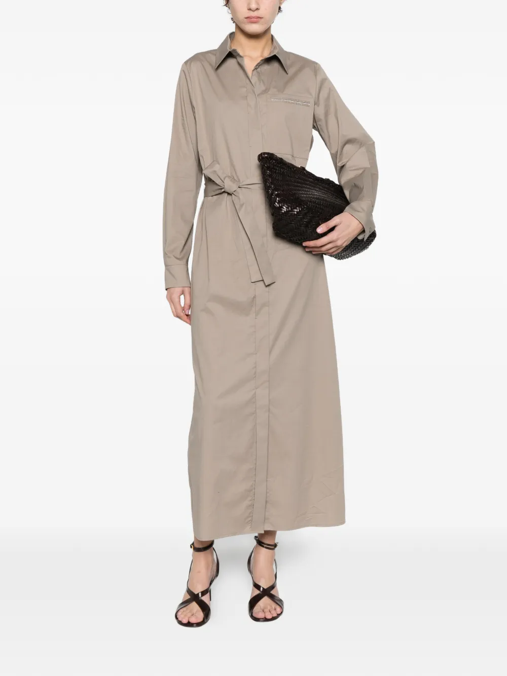 Tie-Waist Pocket Dress