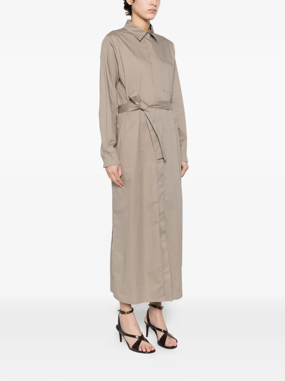 Tie-Waist Pocket Dress