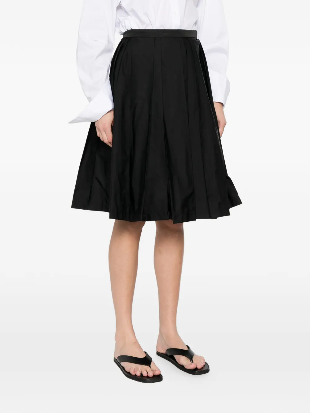  Ermanno Scervino Pleated Skirt - Black 
