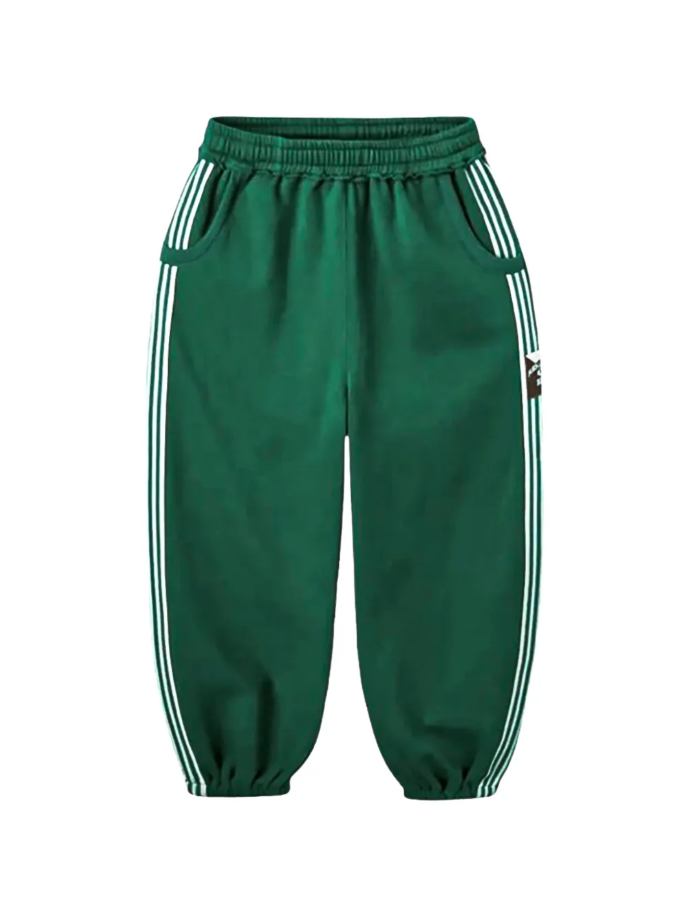 GV Gallery Lil Leon striped track pants - Verde