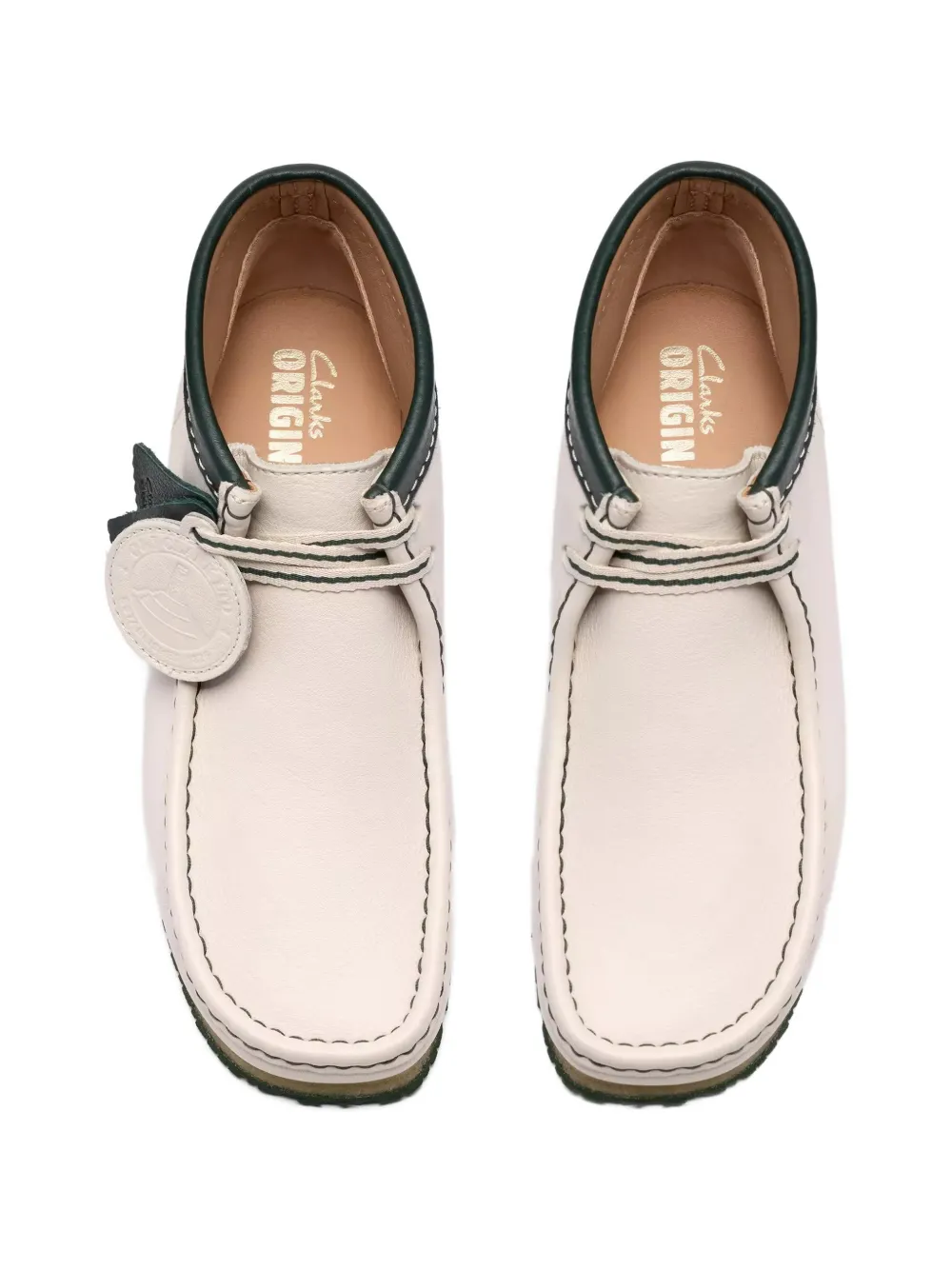 Clarks Originals Walla leather desert boots Wit