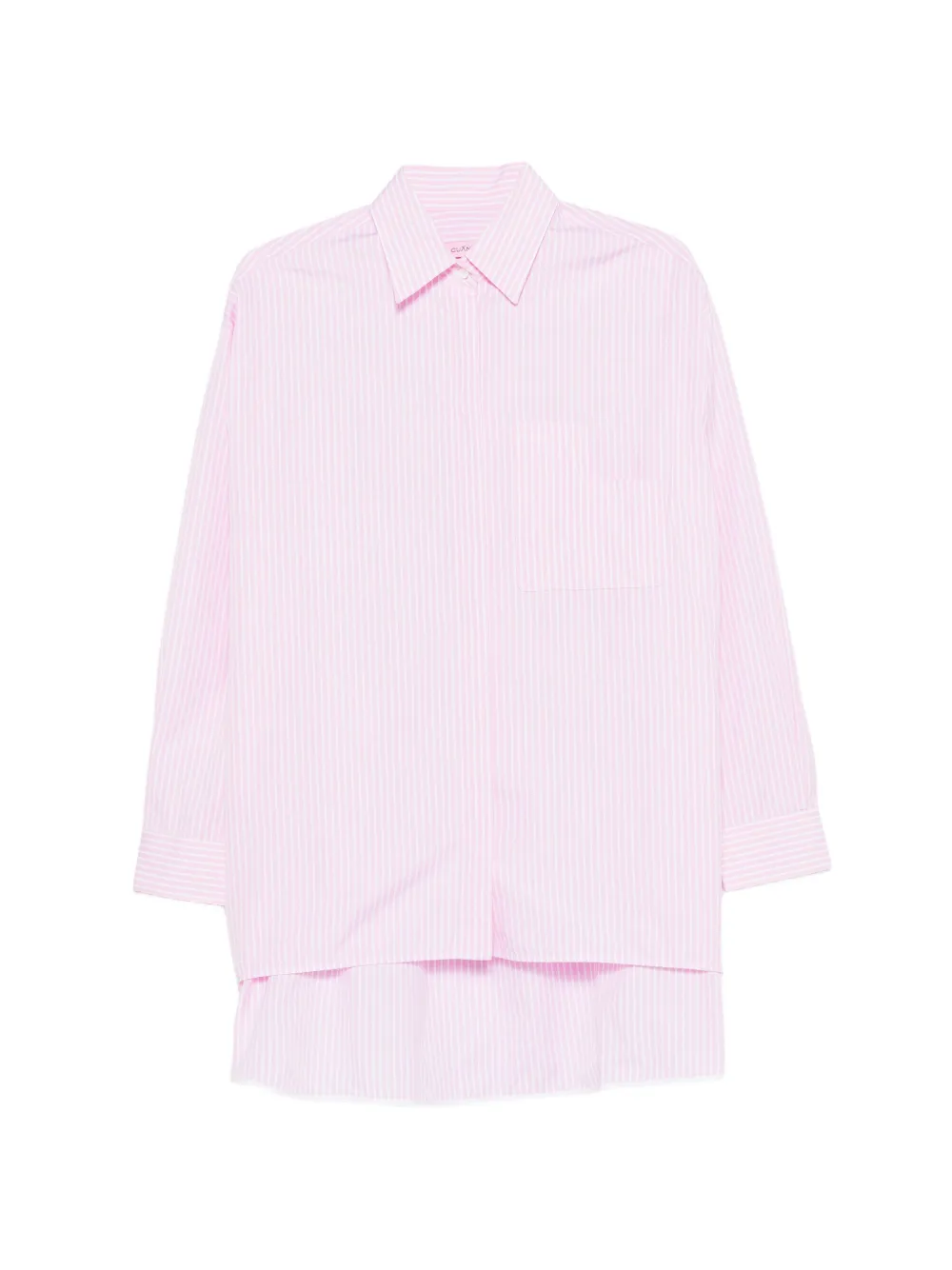 CUANTICO chest-pocket striped shirt - Rosa