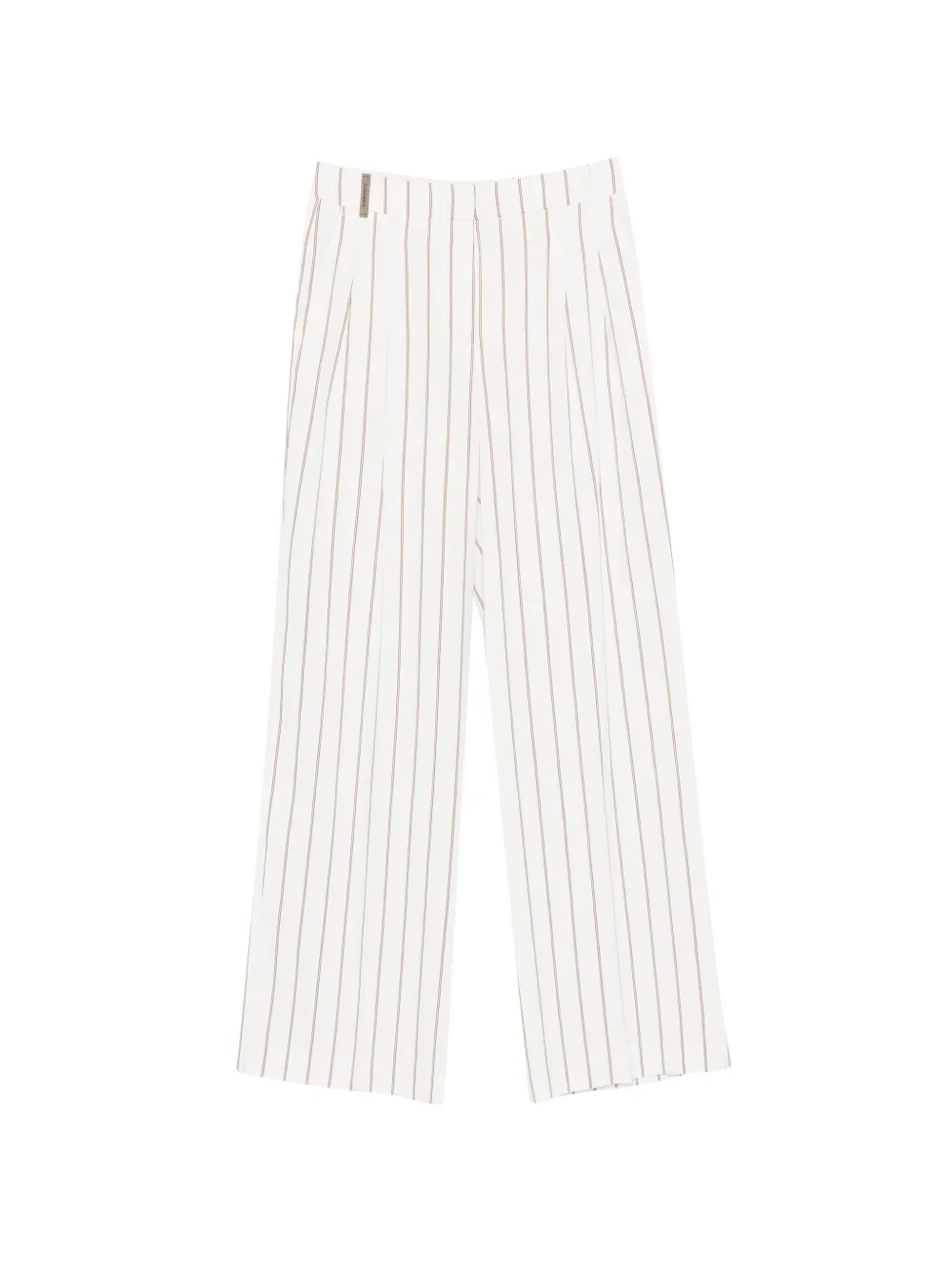 Peserico pinstripe-pattern trousers - Bianco