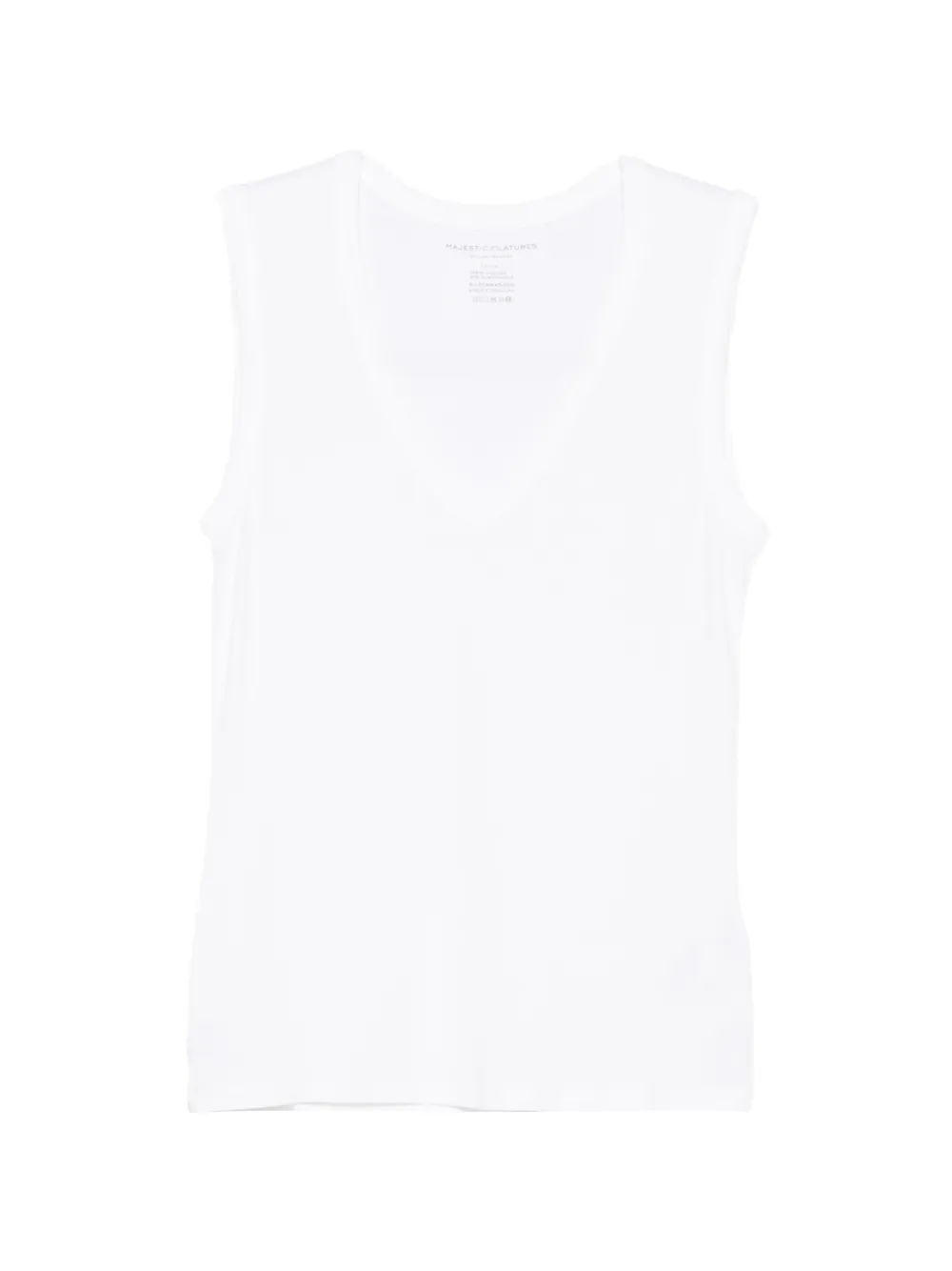 Majestic Filatures V-neck top - Bianco