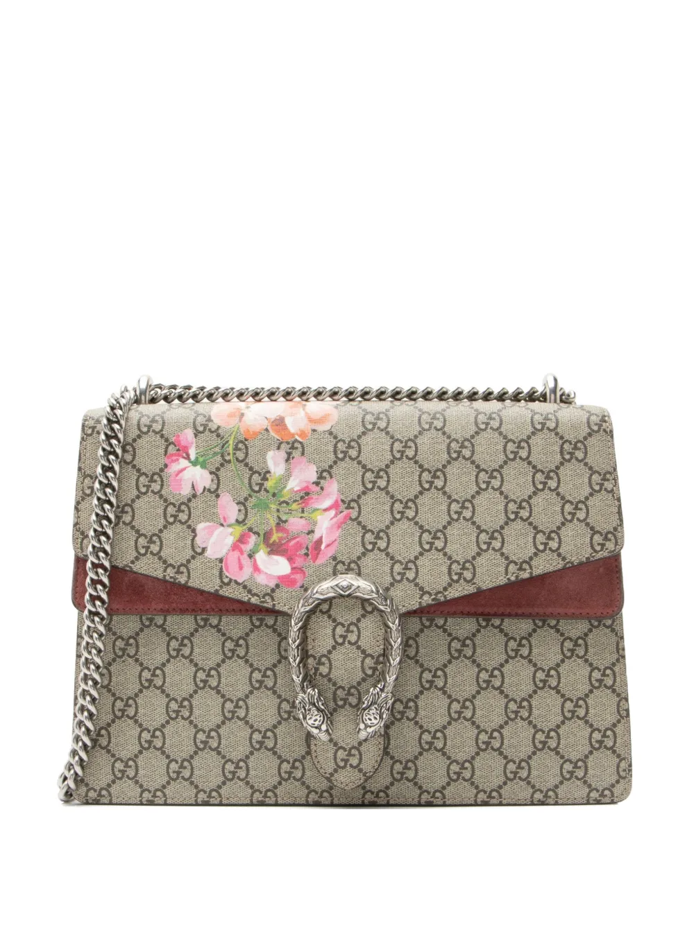 Gucci Pre-Owned 2014 large GG Supreme Blooms Dionysus shoulder bag - Neutrals