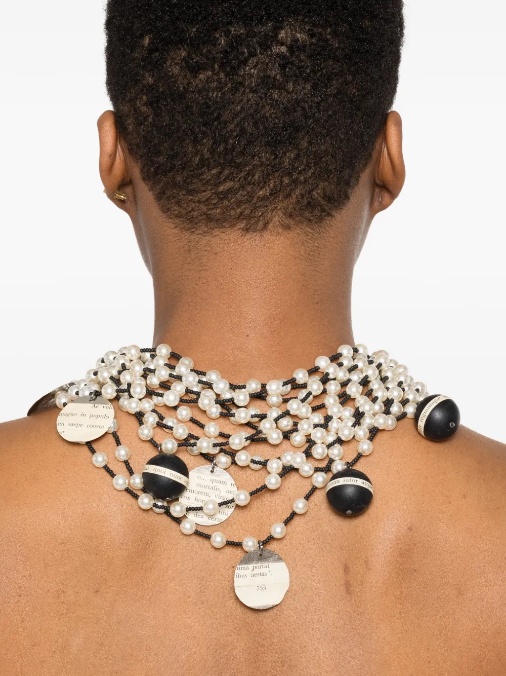  Maria Calderara Tie-fastening Necklace - Neutrals 
