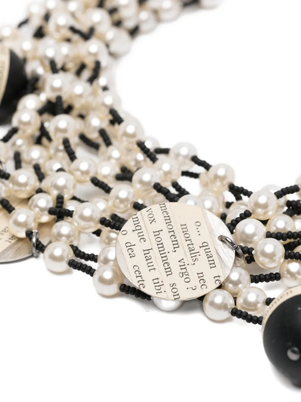 Maria Calderara Tie-fastening Necklace - Neutrals 