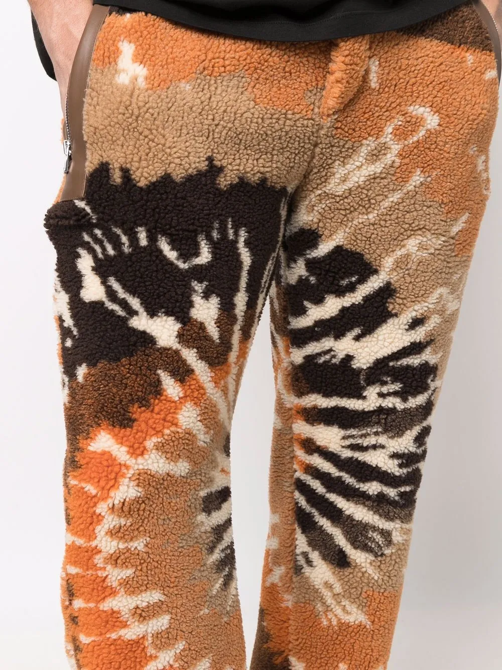 AMIRI Trainingsbroek met tie-dye print Bruin