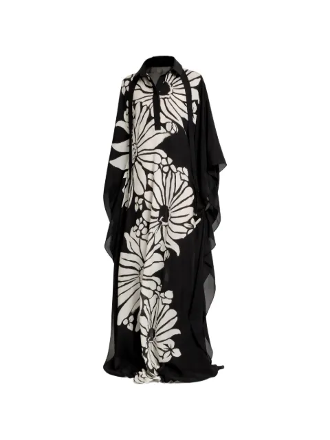 Elie Saab printed silk kaftan