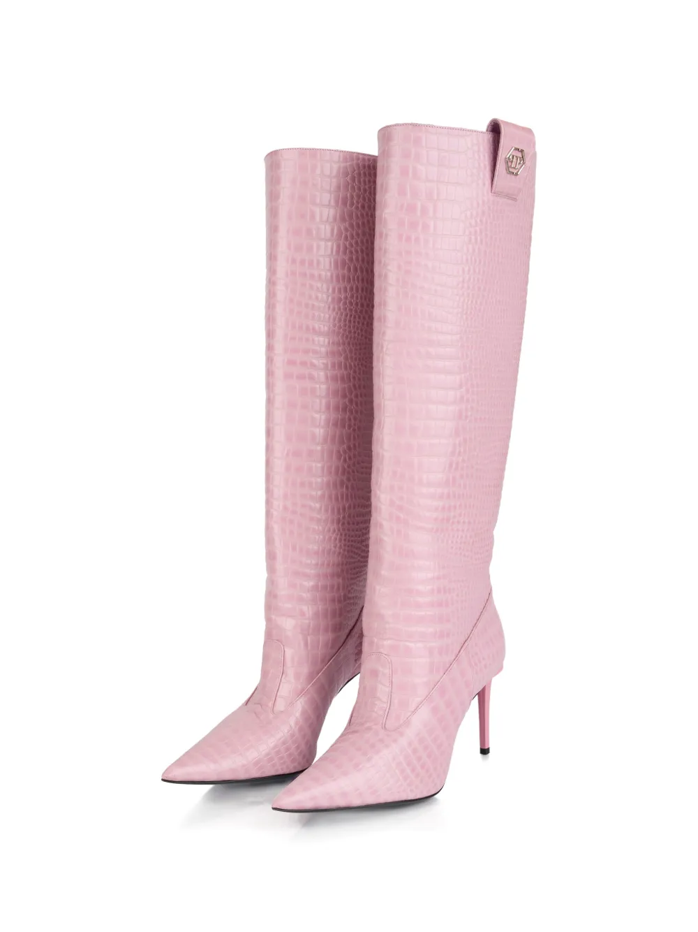 Philipp Plein Laarzen met roze hak