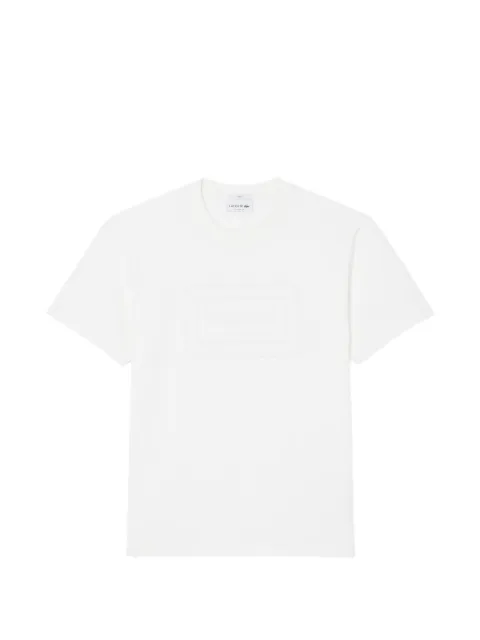 Lacoste embossed-logo round-neck T-shirt