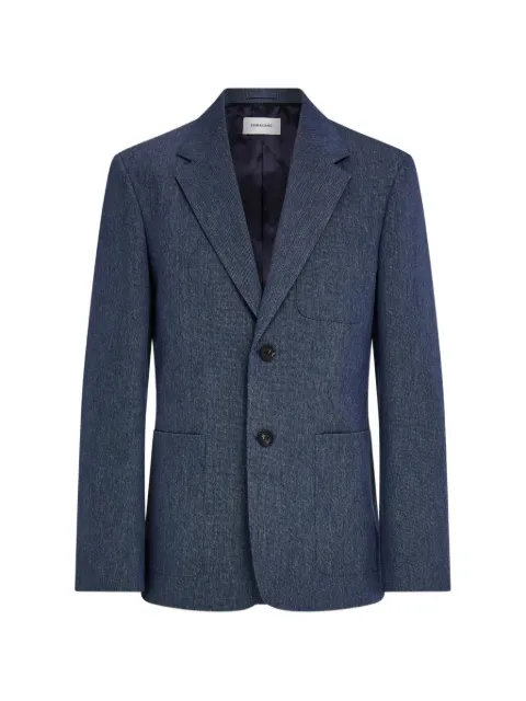 Ferragamo single-breasted denim blazer