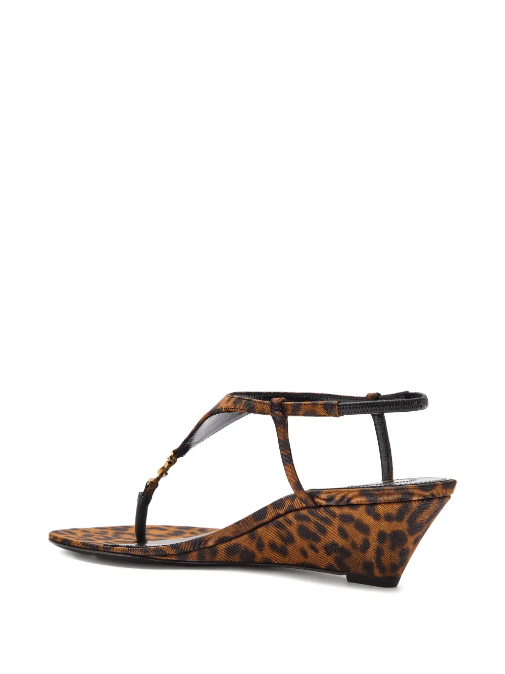 Saint Laurent leopard-print sandals Bruin