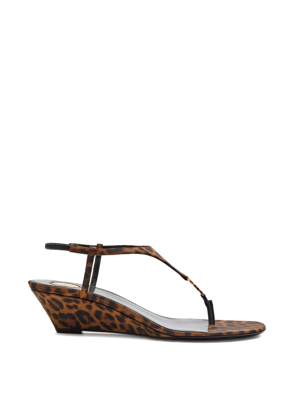 Saint Laurent leopard-print sandals Bruin