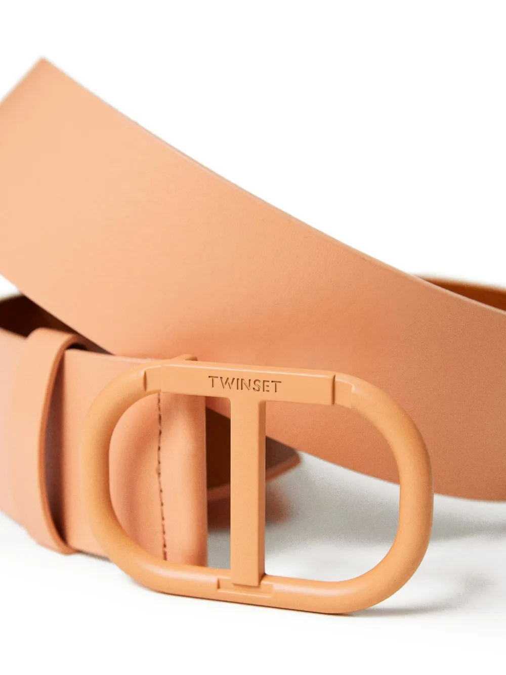  Twinset Oval T Buckle Belt - Neutrals 