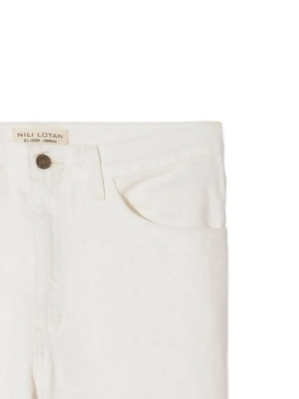  Nili Lotan Mitchell Five-pocket Jeans - White 