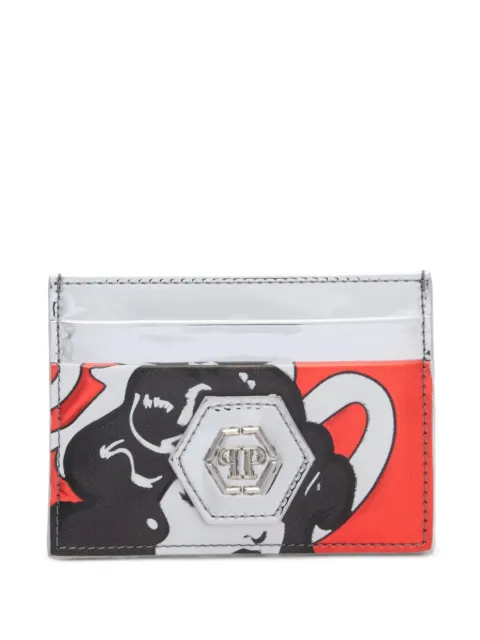 Philipp Plein embossed-logo card holder