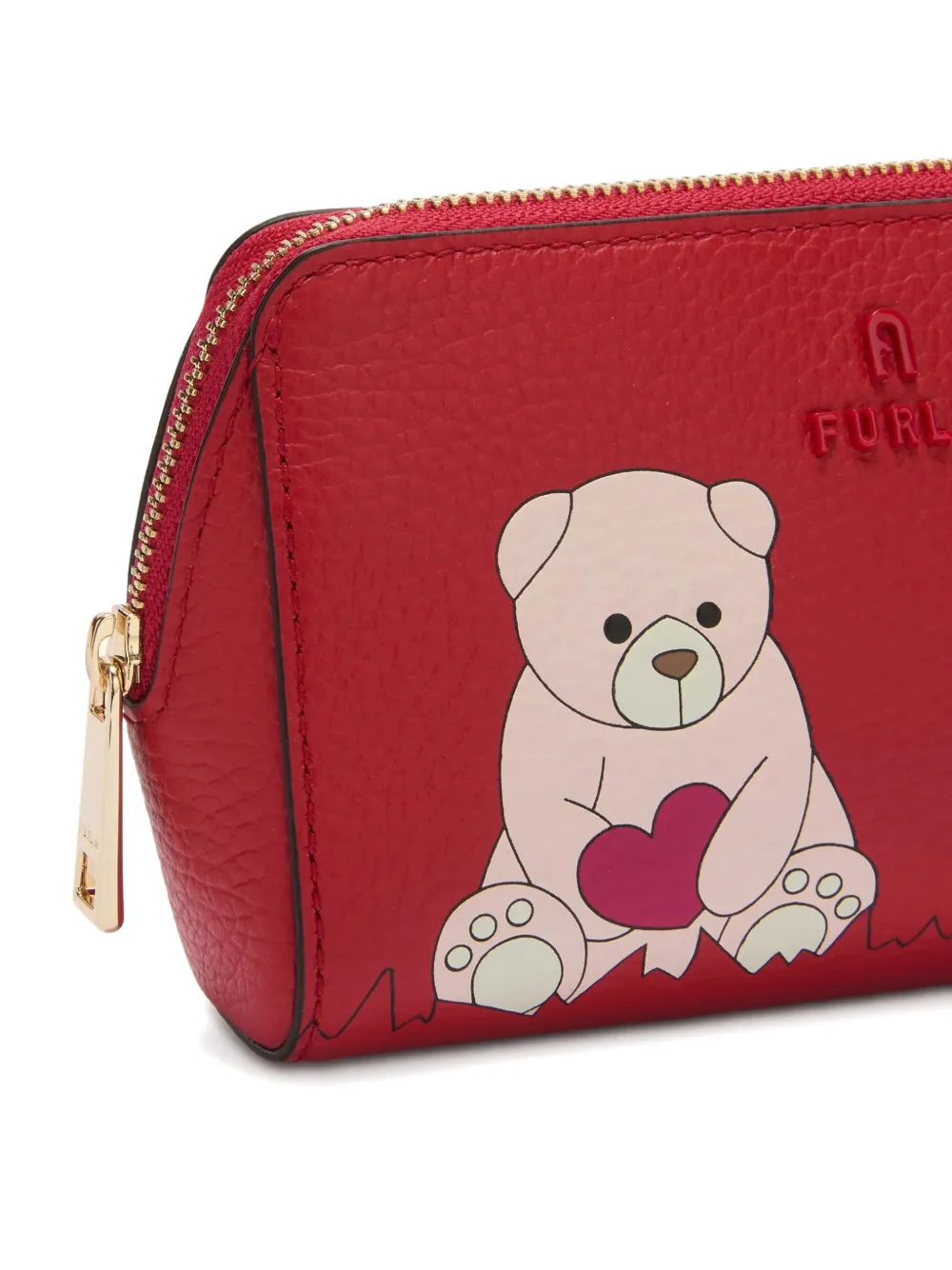  Furla Camelia Printed Zip Make Up Bag (set Of Two) - Red 