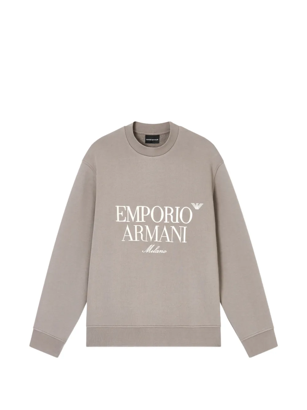 Emporio Armani logo-embroidered sweatshirt - Grigio